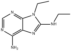 9H-Purine-6,8-diamine,N8,9-diethyl-(9CI) 结构式