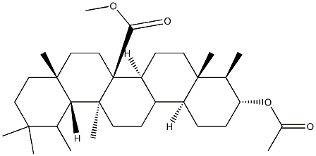 3α-(Acetyloxy)-D:A-friedooleanan-26-oic acid methyl ester 结构式