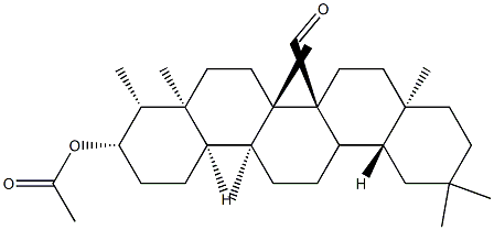 3β-(Acetyloxy)-D:A-friedooleanan-26-al 结构式