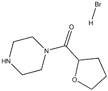 1-(2-四氢呋喃甲酰基)哌嗪氢溴酸盐 结构式