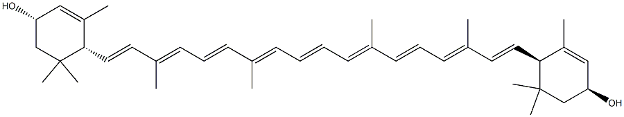 (3S,3'S)-ε,ε-Carotene-3,3'-diol 结构式