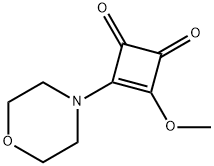 3-Cyclobutene-1,2-dione,3-methoxy-4-(4-morpholinyl)-(9CI) 结构式