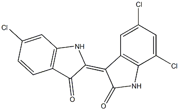 5',6,7'-Trichloro-Δ2,3'(2'H,3H)-bi[1H-indole]-2',3-dione 结构式