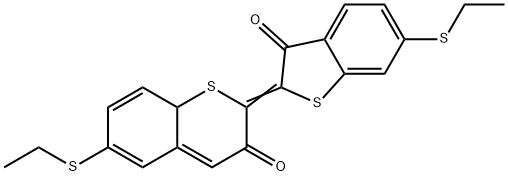 6,6'-Bis(ethylthio)-Δ2,2'(3H,3'H)-bibenzo[b]thiophene-3,3'-dione 结构式