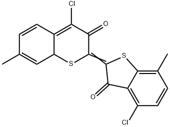 4,4'-Dichloro-7,7'-dimethyl-Δ2,2'(3H,3'H)-bibenzo[b]thiophene-3,3'-dione 结构式