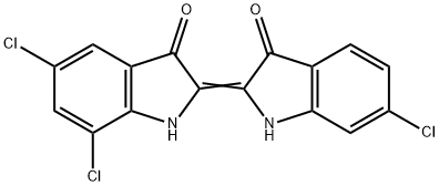 5,6',7-Trichloro-Δ2,2'(3H,3'H)-bi[1H-indole]-3,3'-dione 结构式