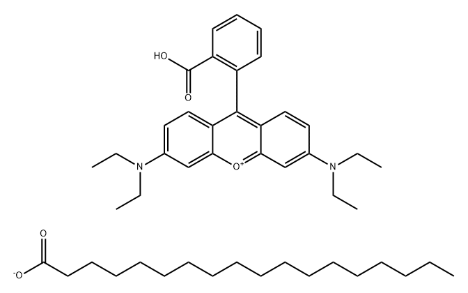 溶剂红 49:1 [CI 45170:1] 结构式