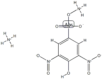 4-(Ammonium oxy)-3,5-dinitrobenzenesulfonic acid ammonium salt 结构式