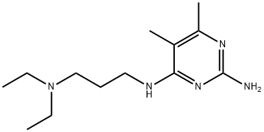 4-[γ-(Diethylamino)propylamino]-5,6-dimethyl-2-pyrimidinamine 结构式