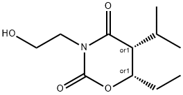 2H-1,3-Oxazine-2,4(3H)-dione,6-ethyldihydro-3-(2-hydroxyethyl)-5-(1-methylethyl)-,(5R,6S)-rel-(9CI) 结构式