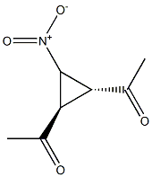 Ethanone, 1,1-[(1R,2R)-3-nitro-1,2-cyclopropanediyl]bis-, rel- (9CI) 结构式