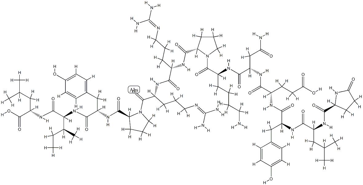 neurotensin, Arg(9)- 结构式