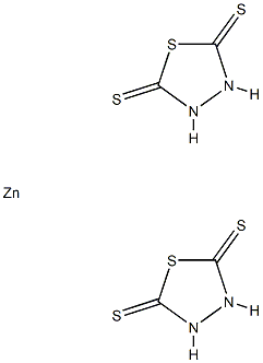 2,5-二巯基噻二唑锌盐 结构式