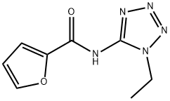 2-Furancarboxamide,N-(1-ethyl-1H-tetrazol-5-yl)-(9CI) 结构式