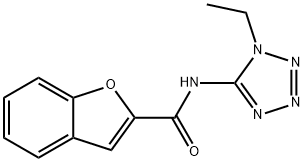 2-Benzofurancarboxamide,N-(1-ethyl-1H-tetrazol-5-yl)-(9CI) 结构式