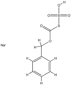 Thiosulfuric acid,anhydride with phenylmethyl carbonothioate, sodium salt (1:1) 结构式