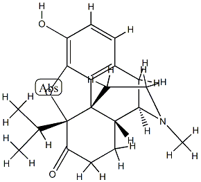 4,5α-Epoxy-3-hydroxy-5β-isopropyl-17-methylmorphinan-6-one 结构式