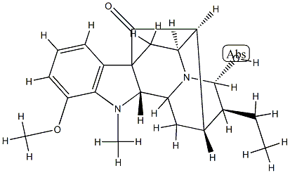 21α-Hydroxy-12-methoxyajmalan-17-one 结构式