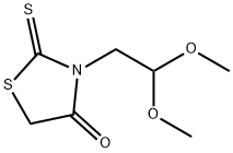 3-(2,2-dimethoxyethyl)-2-sulfanylidene-thiazolidin-4-one 结构式