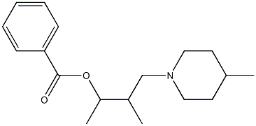 1,2-Dimethyl-3-(4-methylpiperidino)propyl=benzoate 结构式