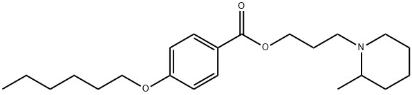 3-(2-Methylpiperidino)propyl=p-hexyloxybenzoate 结构式