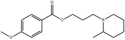 3-(2-Methylpiperidino)propyl=p-methoxybenzoate 结构式