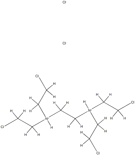 1,2-Ethanediamine,N1,N1,N2,N2-tetrakis(2-chloroethyl)-, hydrochloride (1:2) 结构式