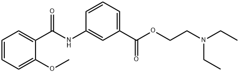 2-(Diethylamino)ethyl=3-(2-methoxybenzoyl)aminobenzoate 结构式