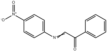 α-[(p-Nitrophenyl)imino]acetophenone 结构式