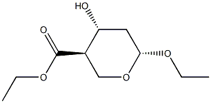 ba-D-threo-Pentopyranoside, ethyl 2,4-dideoxy-4-(ethoxycarbonyl)- (9CI) 结构式