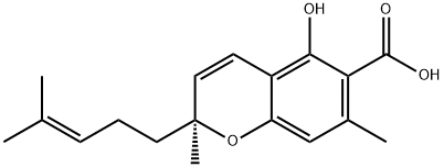 Cannabiorcichromenic acid 结构式