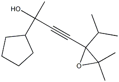 α-[(3,3-Dimethyl-2-isopropyloxiranyl)ethynyl]-α-methylcyclopentanemethanol 结构式