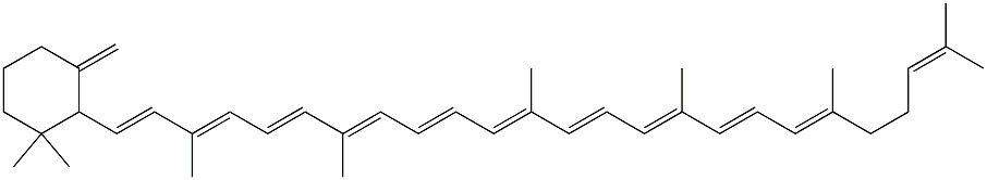 5,18-Didehydro-5,6-dihydro-β,φ-carotene 结构式