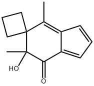 Spiro[cyclobutane-1,5-[5H]inden]-7(6H)-one, 6-hydroxy-4,6-dimethyl- (9CI) 结构式