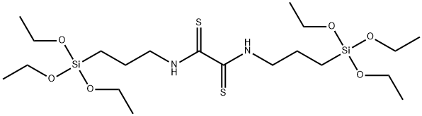 N,N'-Bis[3-(triethoxysilyl)propyl]ethanebisthioamide 结构式