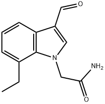 1H-Indole-1-acetamide,7-ethyl-3-formyl-(9CI) 结构式