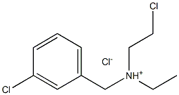 Benzenemethanamine,3-chloro-N-(2-chloroethyl)-N-ethyl-, hydrochloride (1:1) 结构式