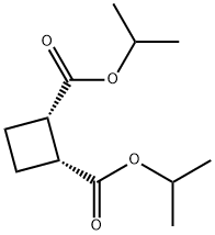 1α,2α-Cyclobutanedicarboxylic acid diisopropyl ester 结构式