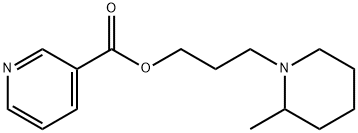 3-(2-Methylpiperidino)propyl=nicotinate 结构式