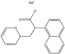 α-[(2H-Pyran-2-yl)methyl]-1-naphthaleneacetic acid sodium salt 结构式