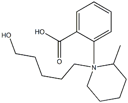 5-(2-Methylpiperidino)pentyl=benzoate 结构式