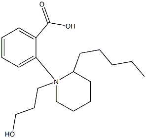 3-(2-Pentylpiperidino)propyl=benzoate 结构式
