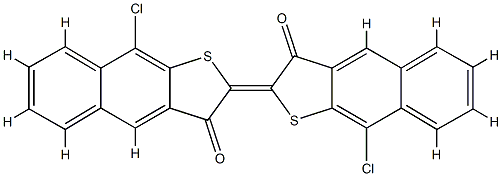 9,9'-Dichloro-Δ2,2'(3H,3'H)-binaphtho[2,3-b]thiophene-3,3'-dione 结构式