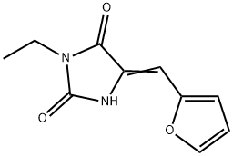 2,4-Imidazolidinedione,3-ethyl-5-(2-furanylmethylene)-(9CI) 结构式