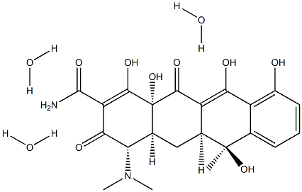 Tetracycline trihydrate 结构式