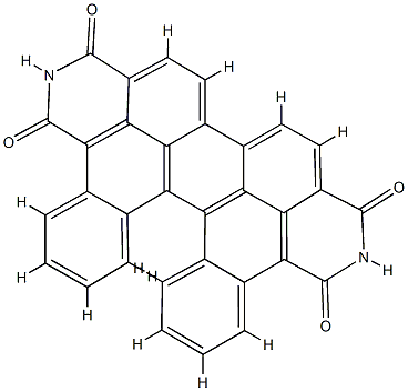 Dibenzo[h,h']phenanthro[2,1,10-def:7,8,9-d'e'f']diisoquinoline-1,3,8,10(2H,9H)-tetrone 结构式