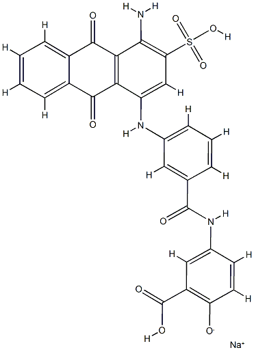 Alizarine Chrome Brilliant Blue BL 结构式