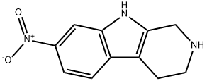 7-硝基-1,2,3,4-四氢-9H-吡啶并[3,4-B]吲哚 结构式