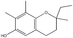 2H-1-Benzopyran-6-ol,2-ethyl-3,4-dihydro-2,7,8-trimethyl-(9CI) 结构式