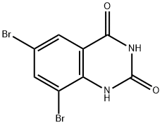 6,8-Dibromoquinazoline-2,4(1H,3H)-dione 结构式